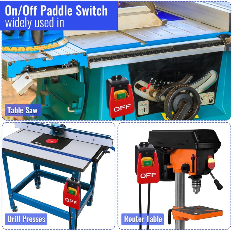 Dreyoo 1 Pack 120/230V Single Phase On/0ff switch, 120V 2HP