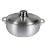 Kitchen Sense Heavy Gauge Polished Aluminum Caldero Dutch Oven Cauldron