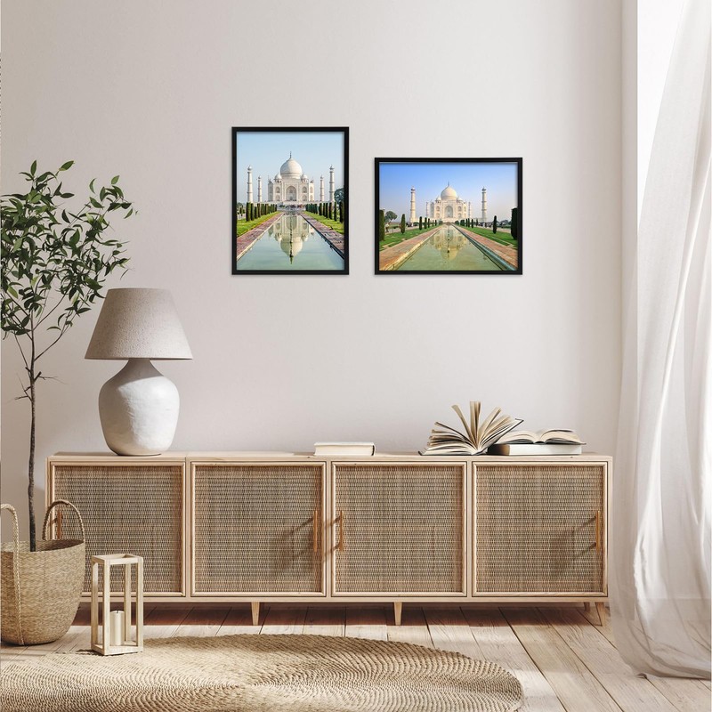 PHAREGE 5 Openings 4x6 Picture Frame Collage Black, 11x14 Poster