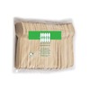Perfect Stix Green Wooden Square Compostable Cutlery Taster Spoon With