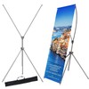 BTDVR 2 Pack X Banner Stand, Adjustable Retractable banner stand