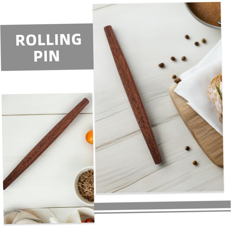 NOLITOY 2pcs Wooden Rolling Pin Nonstick Dough Rollers for Baking