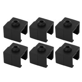 6PCS Hotend Silicone Sleeves 280℃ Temperature 3D Printer Extruder Socks, Insulated Cover with Flame Retardant Material for Ender 3 V3 SE