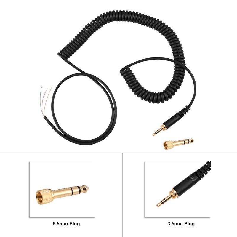 Sunicon Audio Cable, Audio Spring Wire Coil Cable with 3.5mm/6.5mm