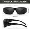 TJUTR Polarized Sunglasses Over Glasses for Women Men, UV Protection