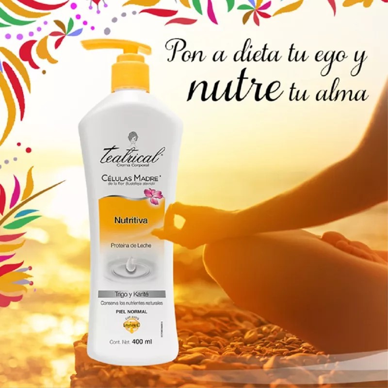 Teatrical Crema Corporal Teatrical Celulas Madre Nutritiva 400ml