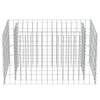 vidaXL Gabion Raised Bed - Galvanized Steel Outdoor Planter -