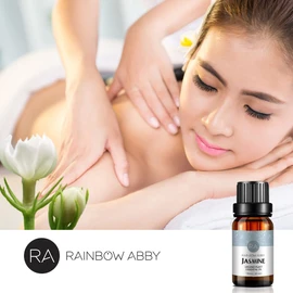 Jasmine Essential Oil 100% Pure Oganic Plant Natrual Flower Essential Oil for Diffuser Message Skin Care Sleep - 10ML