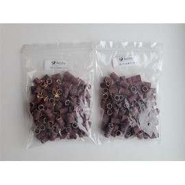 A+Elite Manicure Pedicure Nail Abrasive Sanding Bands Foot Files Sleeves D6.3mm 2x100 240# FINE