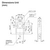 BAOMAIN Limit Switch BM-3102, Stainless Steel Parallel Roller Plunger, 1NO+1NC