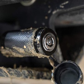 Ausla Trailer Hitch Lock, 5/8 Inch Trailer Hitch Lock, Zinc Alloy Lock Slider Tube, Keyless Press (TYTCS75B (Black))