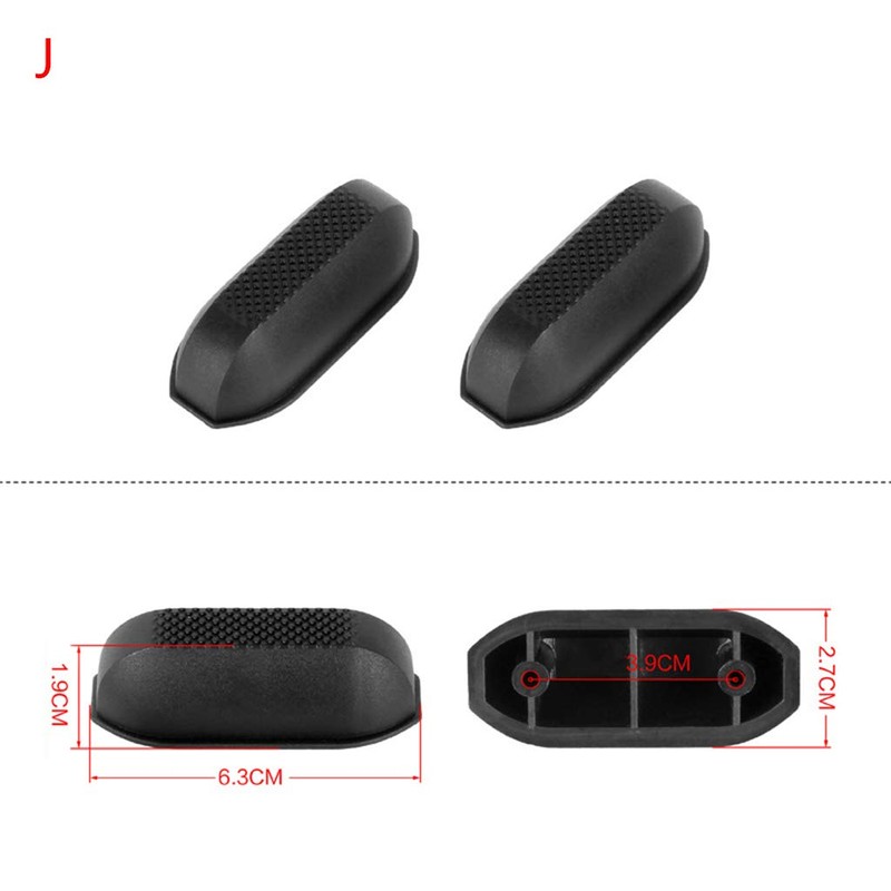LLLucky 1 Pair Replacement Plastic Bolts Luggage Foot Pads for