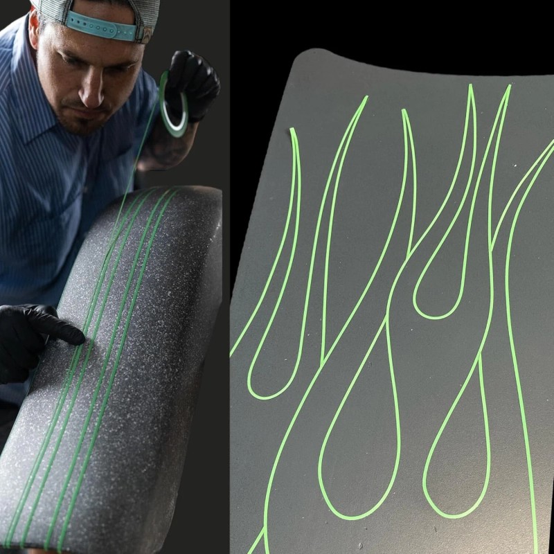 LiME LiNE 1/8" Flexible Vinyl Fineline Masking Tape for Pinstriping