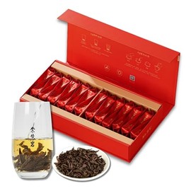 Premium Da Hong Pao Wuyi Rock Tea Gift set [S] - Traditional Crafted Loose Leaf Chinese Oolong Tea - 2g x 24 Infusions - Luxury Tea Gift Set - 崇慧岩大红袍9系列礼盒 (2g * 24, S Grade)