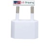 Unbranded/Generic White US to EU Travel Mini Adaptor Plug 2