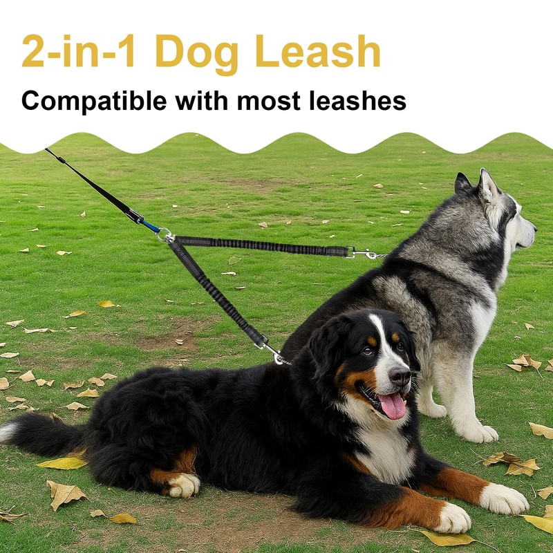 MingXpet 2 Dog Leash, Dog Leash for 2 Dogs, 360°