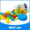 Oscarios 66 Pcs Translucent Letters and Numbers Set with Colorful