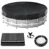 Abimars 10ft Round Pool Cover, Thickened Solar Covers for Above