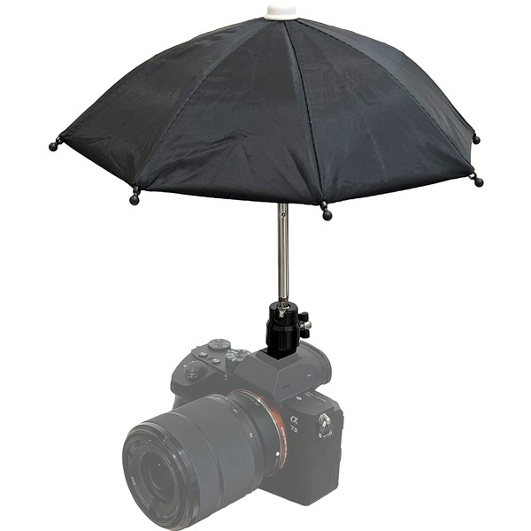Hot Shoe Umbrella/Sunshade, Protects Camera from Rain, Bird Droppings, Sunlight,
