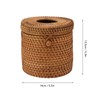 Rectangular Rattan Tissue Box Cover Rattan Woven Tissue Box Holder