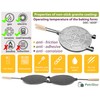 PetriStor Waffle Maker Round Has Nonstick Coating Size 8 in