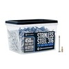 FM FastenMon #8x2 Marine Grade 316 Stainless Steel Deck Screws,