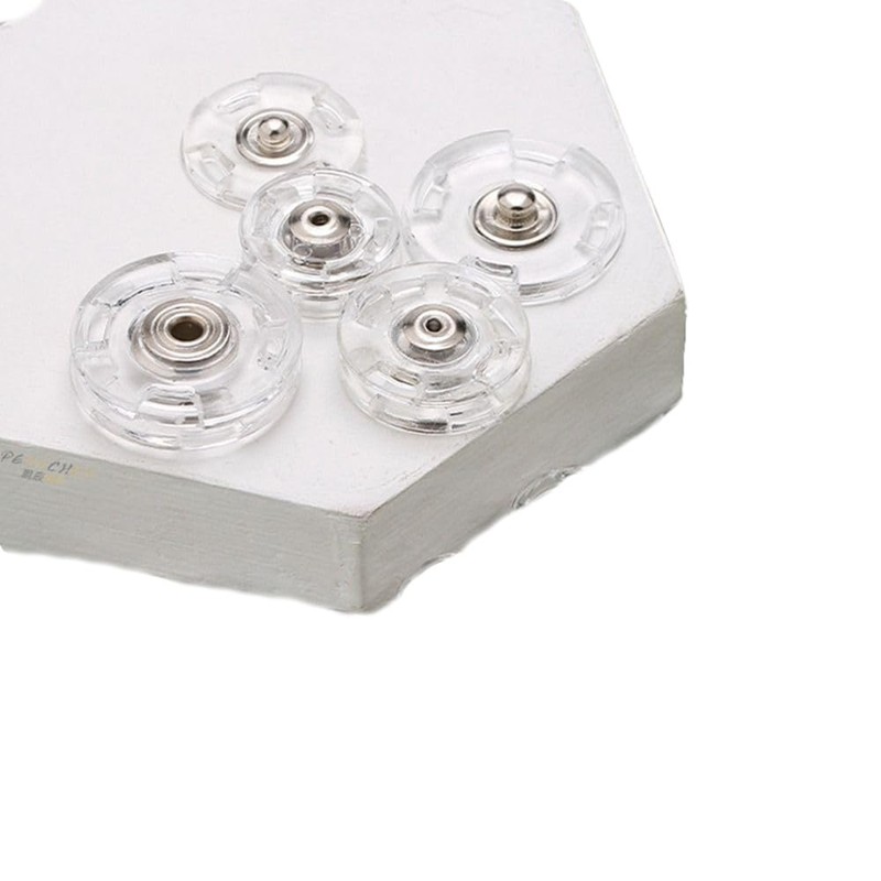 Leadigol Transparent Snap Button 40 pcs Concealed Fastener Invisible Snap