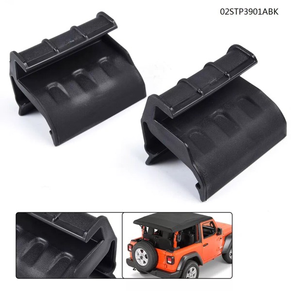 transmotor2014 Pair Rear Window Soft Top Retainers Clips Fit For