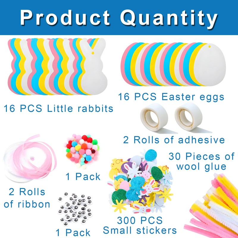 Easter Bunny Egg Craft Kit - Easter Creative Egg and