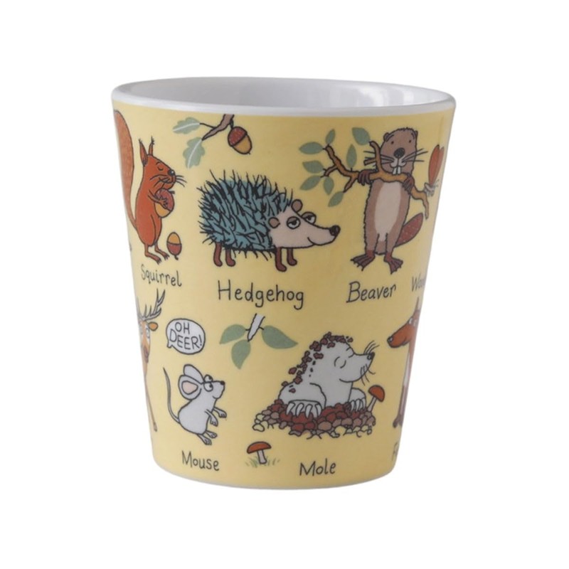 Tyrrell Katz Kids Woodland Theme Printed Beaker - Dishwasher Safe