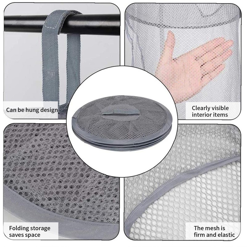 Hanging Mesh Storage Bag, Pack of 2 Mesh Hanging Storage