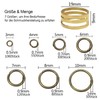 Toaob 2300 Pieces Old Bronze Jump Rings Split Rings 3