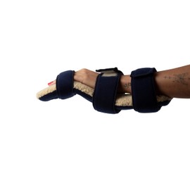 Soft Pro Functional Resting Hand Splint, Adjustable Wrist Support, Bendable Frame, Washable (Small Right)