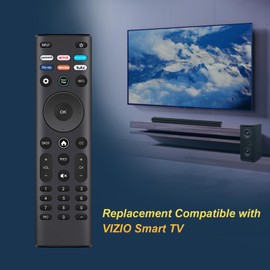 XRT140 Replace Remote Control Compatible with Vizio Smart TV D24h-J09 D24f-J09 D32h-J09 D32f-J04 D40f-J09 D43f-J04 V585-H V405-H M656-H4 V505-H VFD32M-0807 M55Q7-H1 M65Q7-H1 M55Q8-H1 XRT140V3L