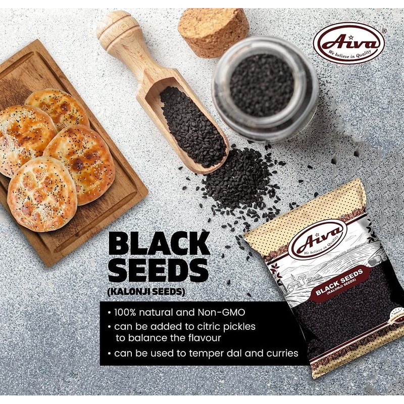 Aiva Black Seeds (Kalonji Seeds) (400 Gram)