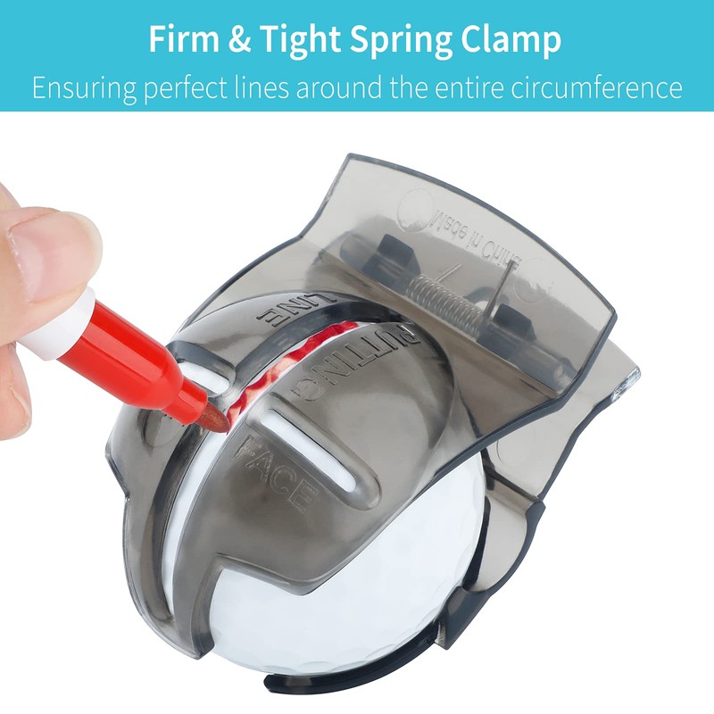 Uniclife 4 PCS Golf Ball Liner Template Golf Alignment Kit