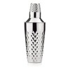 Viski Diamond Cocktail Shaker Set, 25 oz Faceted Stainless Steel