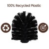 White Magic Eco Basics Toilet Brush Head, Black