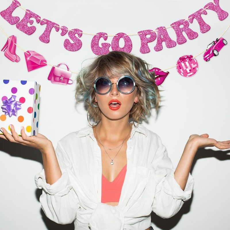 FOZEE Let's Go - Banner de fiesta, decoraciones de despedida