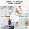 2 Pack 16 Inch Grab Bars for Wall Brushed Nickel,