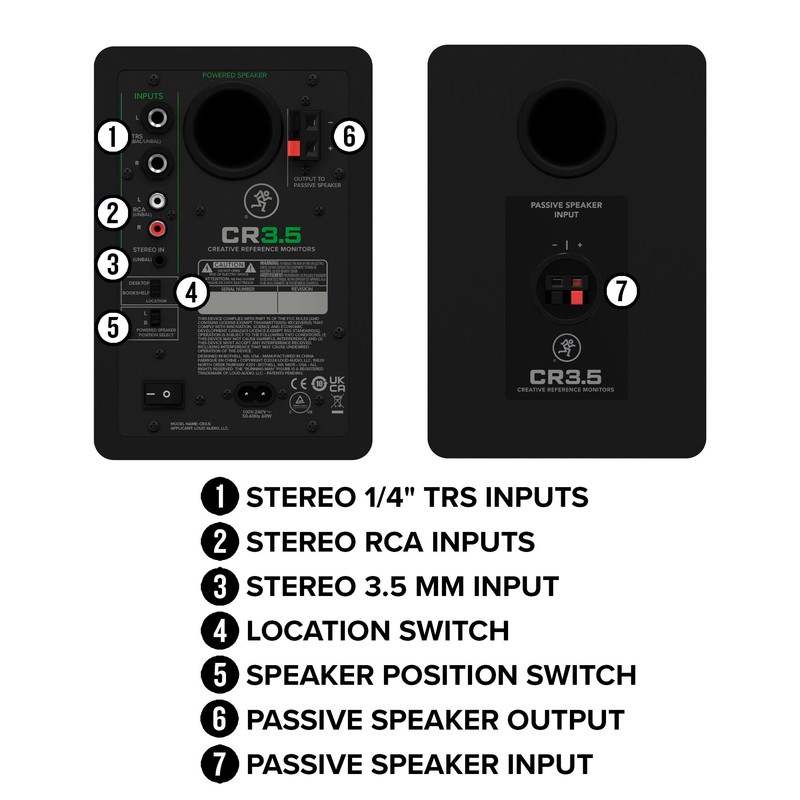 Mackie CR4.5BT 4.5-inch Powered Bluetooth Studio Monitors