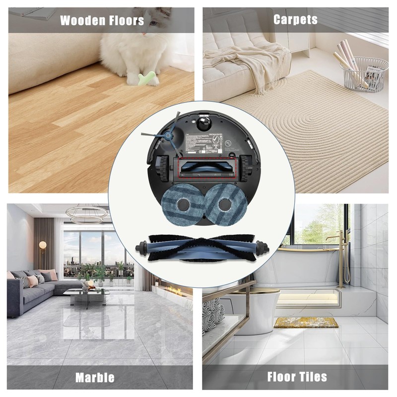 Detetap Replacement Roller Brushes for Eufy C20 Omni Robot Vacuum