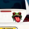 Funny Frog Car Decal, Monster Tongue Design, Waterproof Vehicle Sticker,