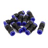 sourcing map 10Pcs 6mm Dia 2 Way Straight Tube Hose