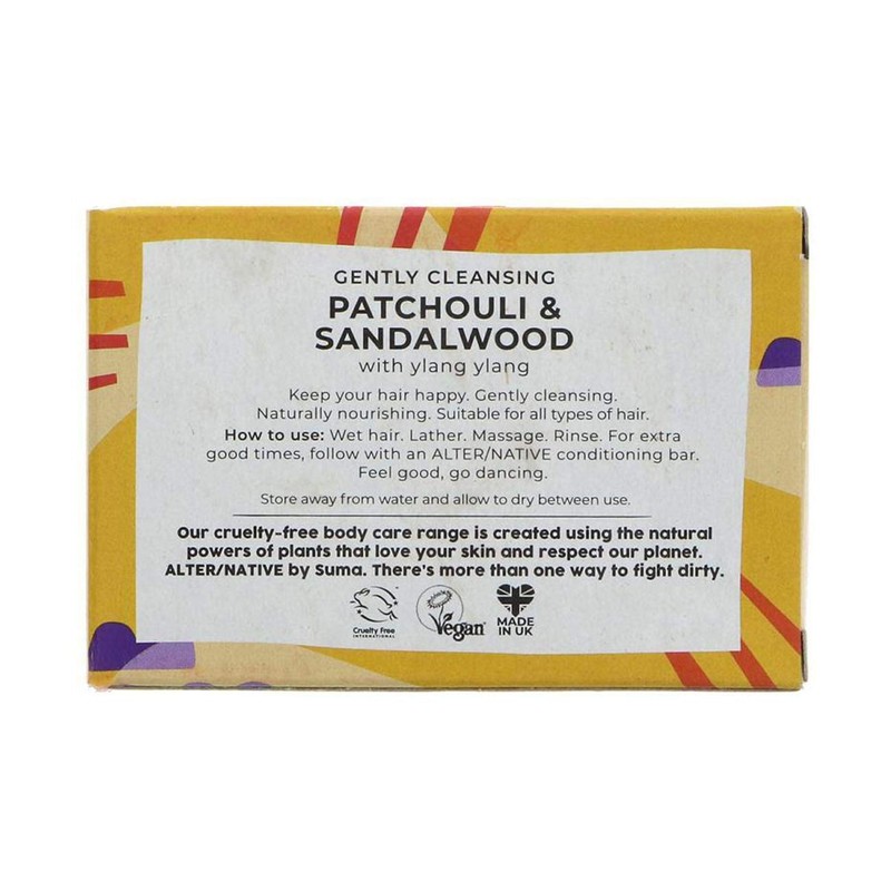 Alter/Native Patchouli und Sandelholz Shampoo Bar, 90 g