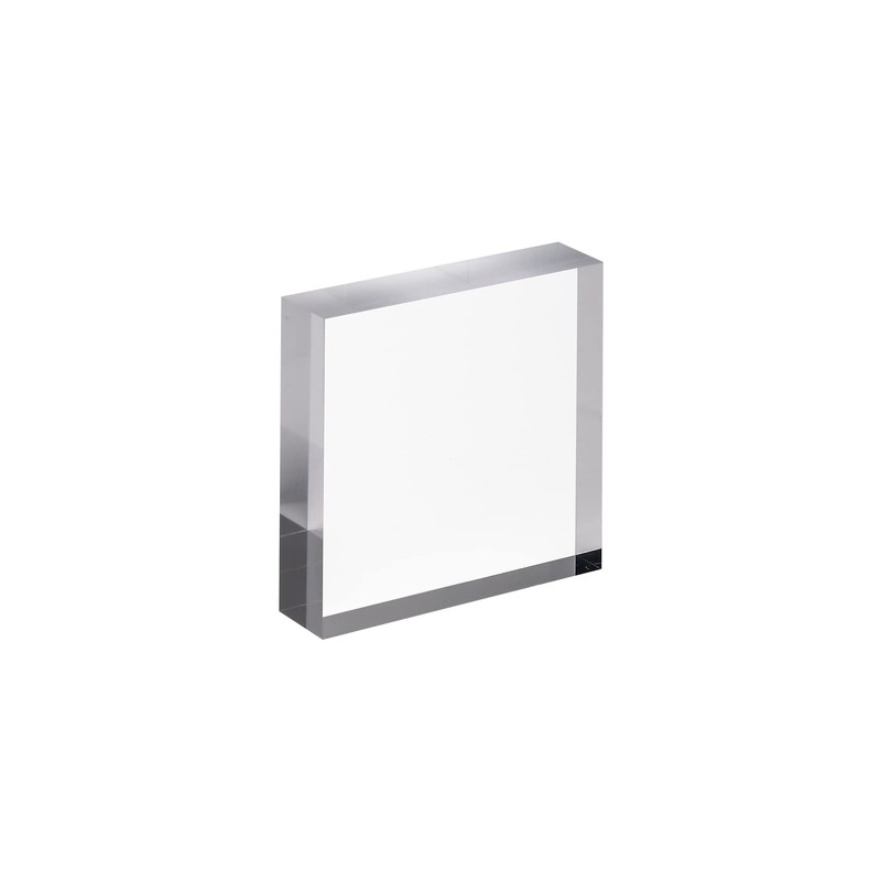 CiaoHER 1in Thickness 4in Square Acrylic Cube Display Block Clear