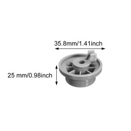 AUTUUCKEE 8 Pcs Dishwasher Basket Wheels, Universal Dishwasher Lower Basket Wheel Replacement Parts Accessories, for Most Dishwasher(Grey)