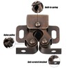 Bonuci Cabinet Door Latch and Catch Hardware Double Roller Catch