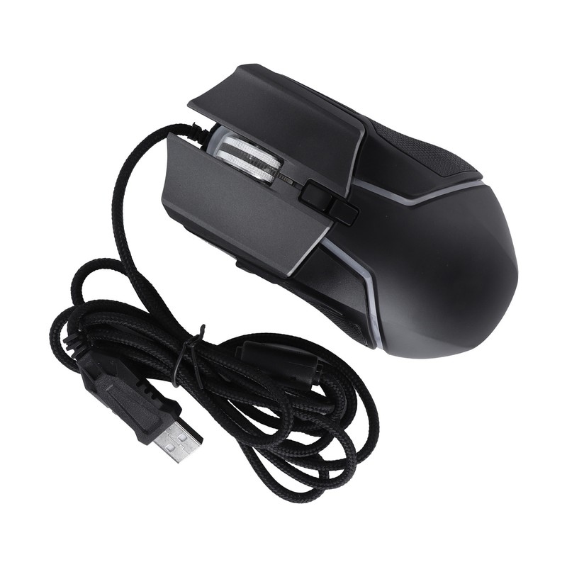 Gaming Mouse Adjustable DPI Mechanical Ergonomic RGB Lighting Wired Mice
