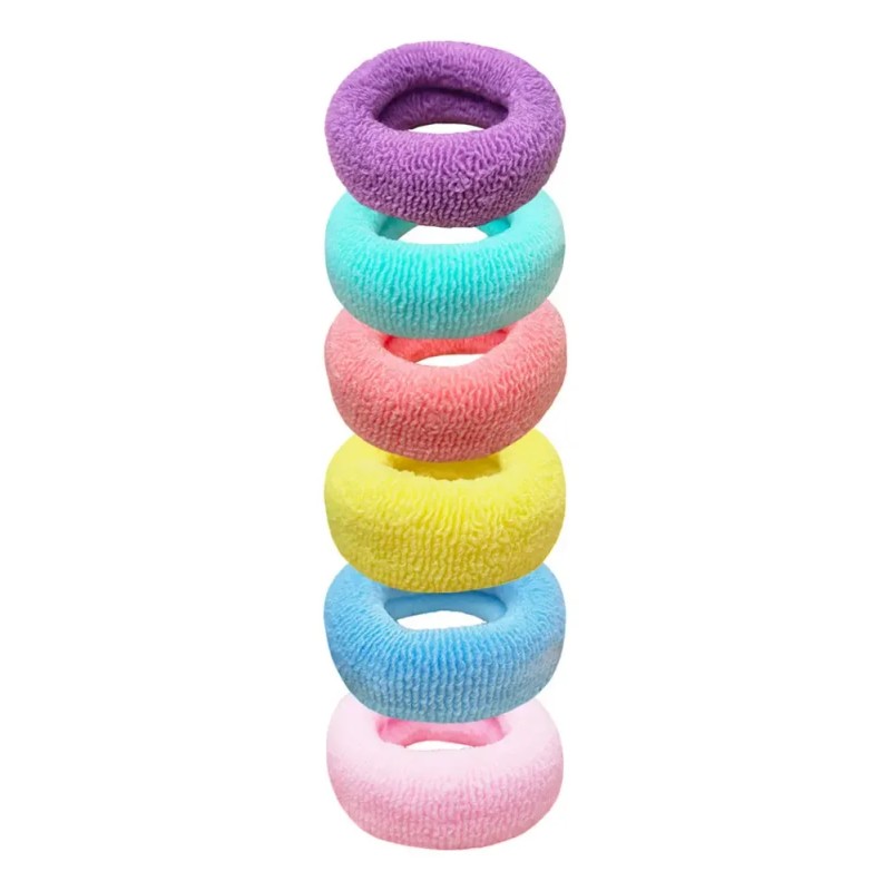 Ligas Dona Scrunchie TwistSide Maxi Coletero Pack 20 Multicolor